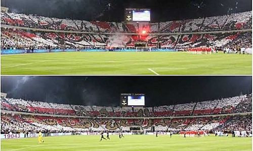 Ultras White Knights during centennial match of zamalek