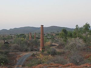View across Ravenswood Mining Landscape towards former Sunset No 2 and Grand Junction Mines, from south (EHP, 2015).jpg