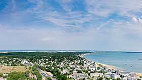 Aerial view of Provincetown