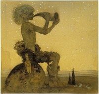 Vill Vallareman (a Fairy Shepherd) (John Bauer) - Nationalmuseum - 24283