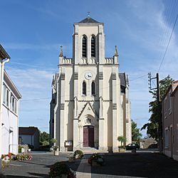 The church of Saint-André in Saint-André-Treize-Voies