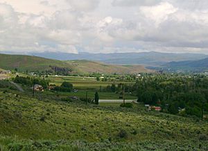 View of Wanship, Utah, from Wanship Dam