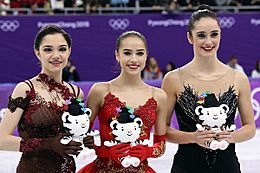 2018 Winter Olympic Games Ladies Podium