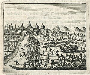 AMH-6775-KB Siege of Batavia by the sultan of Mataram