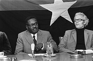 Agostinho Neto , president Angolese bevrijdingsbeweging MPLA, in Nederland Neto, Bestanddeelnr 927-8479