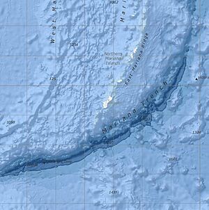 Bathymetric map of Guam