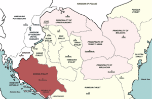 Bosnia Eyalet, Central europe 1683