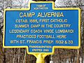 Camp Alvernia Marker