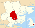Chelmsford shown within Essex