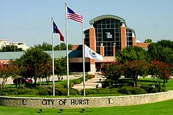 The City Hall of Hurst, Texas.