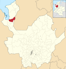 Location of the municipality and town of Apartadó in the Antioquia Department of Colombia