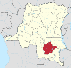 Location of Haut-Lomami Province