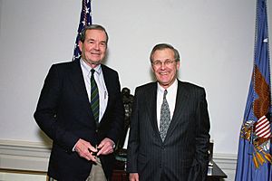 Donald Rumsfeld and William P. Clark, Jr