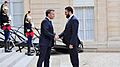 Emmanuel Macron meets with Ahmed al-Sharaa on May 2025