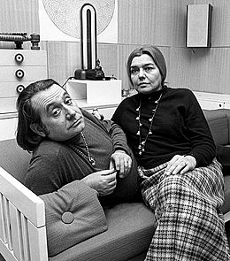 Ettore Sottsass and Fernanda Pivano 1969