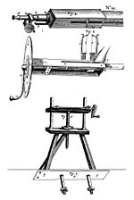 Gascoigne's micrometer as drawn by Robert Hooke