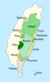 General distribution of indigenous people in Taiwan