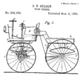 George B Selden Road engine Pat 549,160 drawing