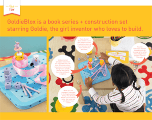 Goldie Blox toy press image