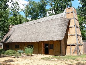 Reconstruction of Mt. Malady, the first English hospital in America