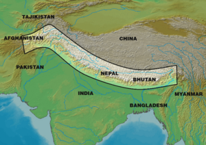 Himalayas Map