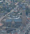 Hoogstraten (Belgium) - Church of Saint Catherine, aerial view