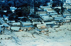 Hurricane Hugo mobile home damage