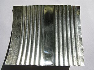 Inside of a tin platted can
