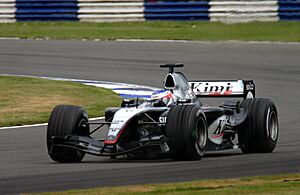 Kimi Raikkonen - Mclaren MP4-19B during practice for the 2004 British Grand Prix (50831461406).jpg