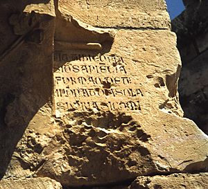 Krak des chevaliers inscription latine