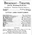 Little Lord Fauntleroy Broadway Theatre The Theatre Dec 8 1888 p503