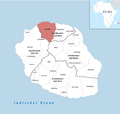 Locator map of Saint-Denis 2018