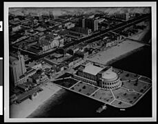 Long Beach Municipal Auditorium aerial view circa 1930