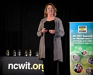Lucy Sanders Speaking at NCWIT