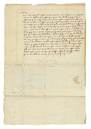 MARY, QUEEN OF SCOTS (1542-1587). Letter signed as queen of Scotland (‘Marie R’) to the Earl of Cassilis, Edinburgh, 22 May 1567