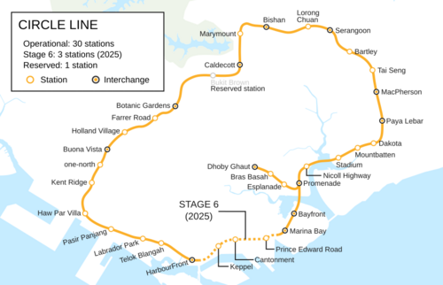 MRT Route Map CC