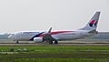 Malaysia Airlines Boeing 737-8H6 9M-MXH Taxiing at Taoyuan International Airport 20140330c