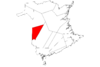 Map of New Brunswick highlighting Carleton County.svg