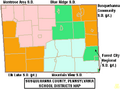 Map of Susquehanna County Pennsylvania School Districts