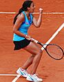 Marion Bartoli celebrates (cropped)