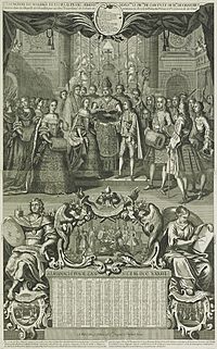 Marriage of the Prince of Conti and Mademoiselle de Chartres in the Chapel of Versailles, 1732