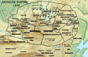 Mongol Empire c.1207