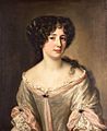 Oil on panel portrait of Marie Mancini, Princess Colonna