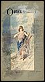 Orfeo (mezzosoprano), figurino di Alfredo Edel per Orphée et Eurydice (1889) - Archivio Storico Ricordi ICON004459