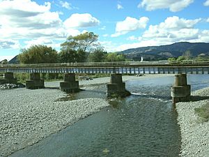Otaki river railway bridge