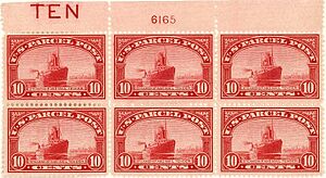Parcel Post PlBlk 10c 1912 issue