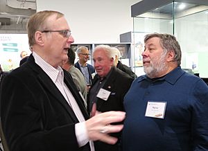 Paul Allen and Steve Wozniak at the Living Computer Museum