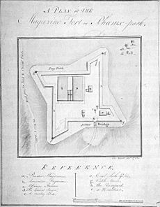 Plan of the Magazine Fort in Phoenix Park - 1793 - NLI16