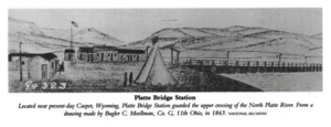 Platte Bridge Station, 1863