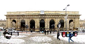 Portico, Newcastle Central Station, 29 November 2010